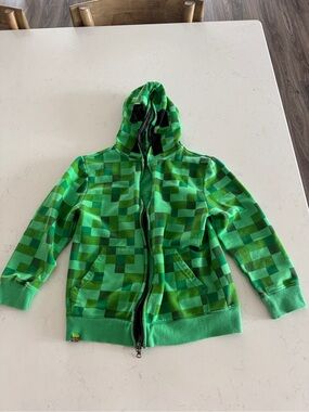 Kids Minecraft zip-up hoodie